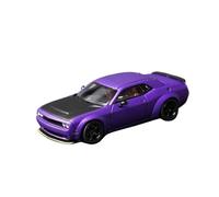 Modèle De Voiture en Alliage Dodge SRT Hellcat 1:64 Décorations en Métal À Petite Échelle Collection nostalgique(Purple)