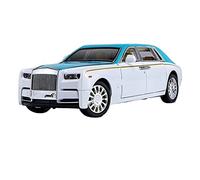 Modèle De Voiture en Alliage Moulé sous Pression, Modèle en Métal 1:24 pour Rolls Royce Phantom Décoration(Blue)