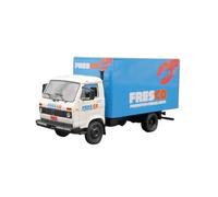 Modèle De Voiture en Alliage pour Camion La Chaîne du Froid Véhicule De Transport Affichage Intérieur Échelle 1:43(Blue)