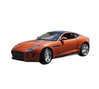Modèle De Voiture en Alliage pour Jaguar F-Type Coupé, Véhicules Moulés sous Pression, Cadeaux d'anniversaire 1:24 Décorations de Collection(Orange)