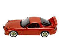 Modèle De Voiture en Alliage pour Mazda RX7 FD, Berline Noire, Échelle 1 18, Jouet De Collection, Ornement, Cadeau Voiture Miniature De Collection(Rouge)