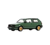 Modèle De Voiture en Alliage Vert Chêne pour Golf GTI Mk2 Échelle 1:64 Présentoir Statique Souvenir De Collection Voiture Miniature De Collection