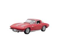 Modèle De Voiture en Métal 1 43 pour Chevrolet Corvette Stingray 1963 Petit Véhicule Simulé Cadeau d'anniversaire Aobi
