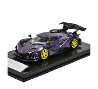 Modèle De Voiture en Métal Moulé sous Pression Apollo IE Supercar 1:64 Cadeaux De Collection pour Amateurs Jouets Non RC(Purple)