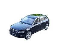 Modèle De Voiture en Métal Moulé sous Pression pour Audi Q5 SUV 1:32 avec Simulation Sonore Et Lumineuse Cadeau De Collection(Black)