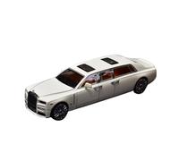 Modèle De Voiture en Métal Rolls-Royce Eight Generations Phantom Deluxe Edition 1:64 Cadeaux pour Amateurs Adultes Jouets Non RC(White 1)