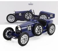 Norev Modèle de voiture Bugatti T35 1925 Échelle 1:12 Bleu n°14 NV125703