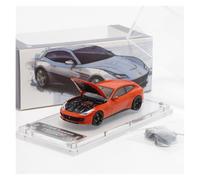 Modèle De Voiture Ferrari en Alliage À L'échelle 1 64 Cheval Cabré Ouvert Simulation Ornements Aobi(Orange)