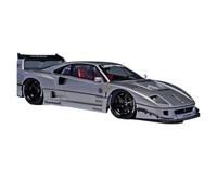 Modèle De Voiture Ferrari F40 Wide Body en Résine Argent Tungstène, Échelle 1 18, Collection De Simulation Jouets Non RC