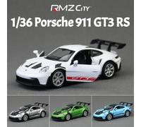 Modèle de voiture jouet Porsche 1/36 GT3 RS pour enfants, RMZ CiTY, roues libres de course miniatures, traction arrière, cadeau de Collection en métal moulé sous pression, 911 Porsche 911 GT3 RS