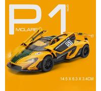 Modèle De Voiture Mclaren P1 Gtr Le Mans En Alliage, Jouet Pour Enfant, Collection Son Et Lumière, Cadeau D'Anniversaire, 1:32