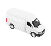 Modèle de Voiture Moulante, Apprentissage en Alliage Détails Parfaits Tirez en Arrière Modèle de Jouet de Voiture Coulante Lumineuse pour Les Filles en Plein Air pour Garçons (White)