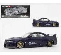 Modèle de voiture moulé sous pression compatible avec Kaido House x Mini GT 1:64 Nissan Skyline GT-R (R33) Active Carbon R V2 Purple Carbon Limited Edition KHMG163