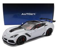 MODÈLE DE VOITURE STATIQUE AUTOART CHEVROLET CORVETTE C7 ZR1 2017 GRIS ÉCHELL...