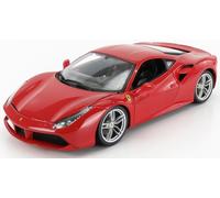 MODÈLE DE VOITURE STATIQUE BURAGO FERRARI 488 GTB COUPÉ 2015 ROUGE ÉCHELLE...