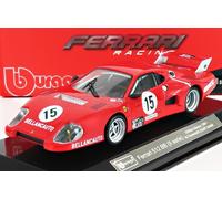 MODÈLE DE VOITURE STATIQUE BURAGO FERRARI 512BB 1000 KM MONZA 1981 FLAMMINI 1/43