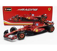 MODÈLE DE VOITURE STATIQUE BURAGO FERRARI F1 SF-24 2024 #16 LECLERC ÉCHELLE 1/18