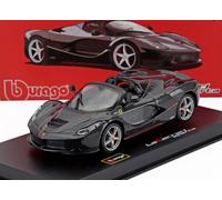 MODÈLE DE VOITURE STATIQUE BURAGO FERRARI LAFERRARI OUVERTE SPIDER 2016 NOIR ...