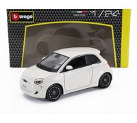 MODÈLE DE VOITURE STATIQUE BURAGO FIAT 500E FULL ELECTRIC 2021 BLANC...