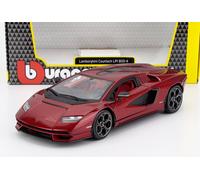 MODÈLE DE VOITURE STATIQUE BURAGO LAMBORGHINI COUNTACH LP 800-4 2021 ROUGE 1/24