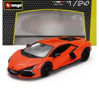 MODÈLE DE VOITURE STATIQUE BURAGO LAMBORGHINI HYBRIDE REMUÉE 2023 ORANGE 1/24