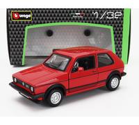 MODÈLE DE VOITURE STATIQUE BURAGO VOLKSWAGEN GOLF MKI GTI 1979 ROUGE ÉCHELLE ...