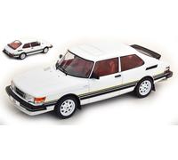 MODÈLE DE VOITURE STATIQUE DIECAST SAAB 900 TURBO 1981 BLANC MODÉLISATION ÉCH...