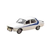 Modèle De Voiture Statique en Alliage Moulé sous Pression À L'échelle 1:18 pour Renault 12 Gordini Collection De Fans Décoration De La Maison Ornements en Métal Jouets Non RC(White)