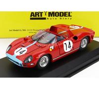 MODÈLE DE VOITURE STATIQUE FERRARI 330P #14 BONNIER HILL 24H LE MANS 1964 ÉCH...