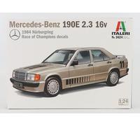 MODÈLE DE VOITURE STATIQUE ITALIEN MERCEDES 190E W201 AYRTON SENNA 1984 ÉCHEL...