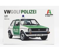 MODÈLE DE VOITURE STATIQUE ITALIEN VOLKSWAGEN GOLF I POLICEI 1976 ÉCHELLE 1/24