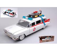 MODÈLE DE VOITURE STATIQUE JADA TOYS CADILLAC ECTO-1 GHOSTBUSTERS 1959 ÉCHELL...