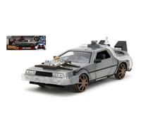 MODÈLE DE VOITURE STATIQUE JADA TOYS DE LOREAN RETOUR VERS LE FUTUR III...