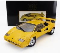 MODÈLE DE VOITURE STATIQUE KK LAMBORGHINI COUNTACH LP 5000S QV 1985 JAUNE 1/12