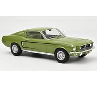 MODÈLE DE VOITURE STATIQUE NOREV FORD MUSTANG FASTBACK GT 1968 VERT ÉCHELLE 1/12