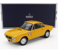 MODÈLE DE VOITURE STATIQUE NOREV LANCIA FULVIA 1600 HF LUXE 1971 JAUNE ÉCHELL...