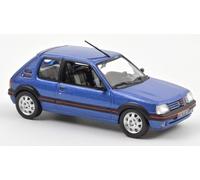Peugeot 205 GTi 1.9 phase 2 de 1992 Bleu Miami au 1/43 de Norev 471737