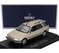 MODÈLE DE VOITURE STATIQUE NOREV PEUGEOT 405 BREAK SW BREAK BREAK 1991 BEIGE ...