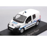 MODÈLE DE VOITURE STATIQUE NOREV PEUGEOT BIPPER 2009 POLICE MUNICIPALE ÉCHELL...