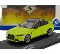 MODÈLE DE VOITURE STATIQUE SOLIDE BMW SERIE 3 M3 COMPETITION G80 2023 JAUNE 1/43