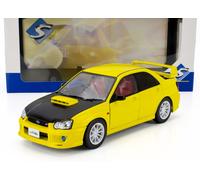 MODÈLE DE VOITURE STATIQUE SOLIDE IMPREZA WRX STI STREETFIGHTER 2003 JAUNE 1/18