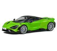 MODÈLE DE VOITURE STATIQUE SOLIDE MCLAREN 765LT 2020 VERT MODÉLISATION ÉCHELL...
