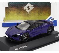 MODÈLE DE VOITURE STATIQUE SOLIDE MCLAREN 765LT V8 BITURBO 2020 VIOLET ÉCHELL...