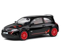 MODÈLE DE VOITURE STATIQUE SOLIDE RENAULT MEGANE RS R26 R 2008 NOIR/ROUGE ÉCH...