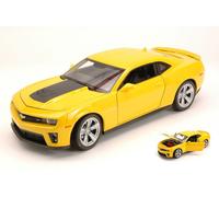 MODÈLE DE VOITURE STATIQUE WELLY CHEVROLET CAMÉRA ZL1 2013 JAUNE ÉCHELLE 1:24
