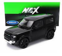 MODÈLE DE VOITURE STATIQUE WELLY LAND ROVER NEW DEFENDER 90 2020 NOIR ÉCHELLE...