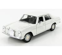 MODÈLE DE VOITURE STATIQUE WELLY MERCEDES BENZ 220D W115 1968 BLANC ÉCHELLE...