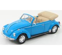 MODÈLE DE VOITURE STATIQUE WELLY VOLKSWAGEN BEETLE MAGGIOLINO CABRIOLET BLEU ...