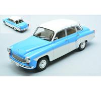 Wartburg 312 1965 Bleu Clair Blanc Modèle Réduit 1:24 Whitebox