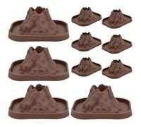Modèle de volcan 10 pièces, mini coquilles de volcan réutilisables pour les éruptions scientifiques DIY, activités d'apprentissage créatives et expériences géographie, kits volcans pour enfants